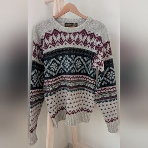 Eddie Bauer Multicolor Crew Neck Sweater